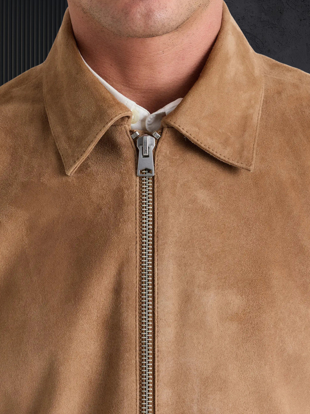 Harrington Suede Leather Jacket