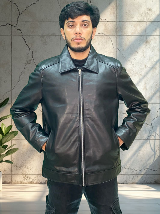 Classic Shirt Collar Jacket - Loose Fit