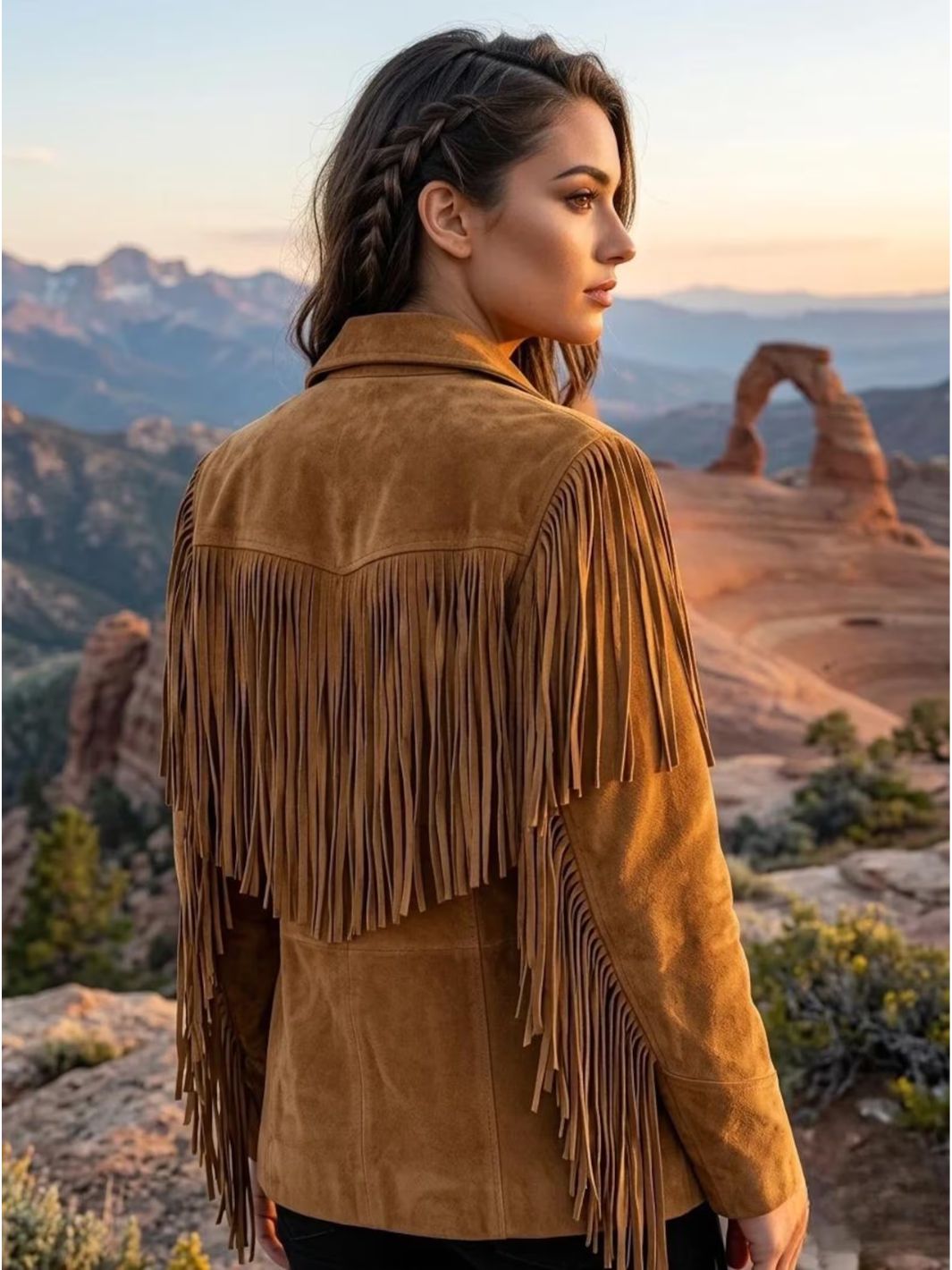 Fringe Suede Leather Jacket