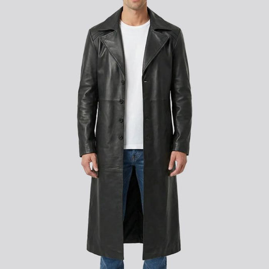 Jackson Men's Full-Length Leather Coat
