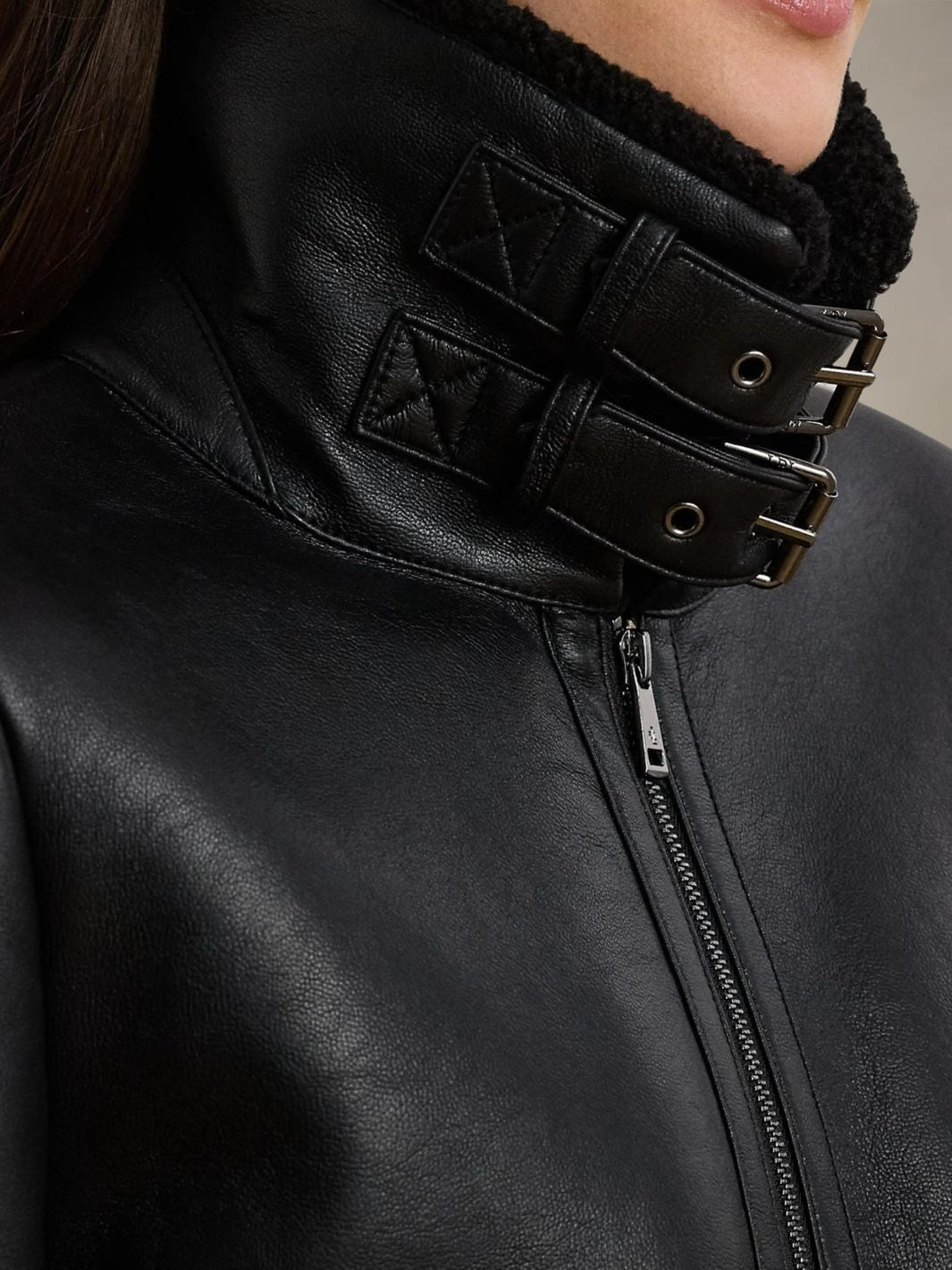 Shearling Leather Jacket