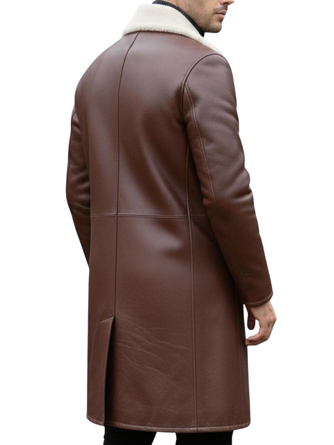 Leather Shearling Coat