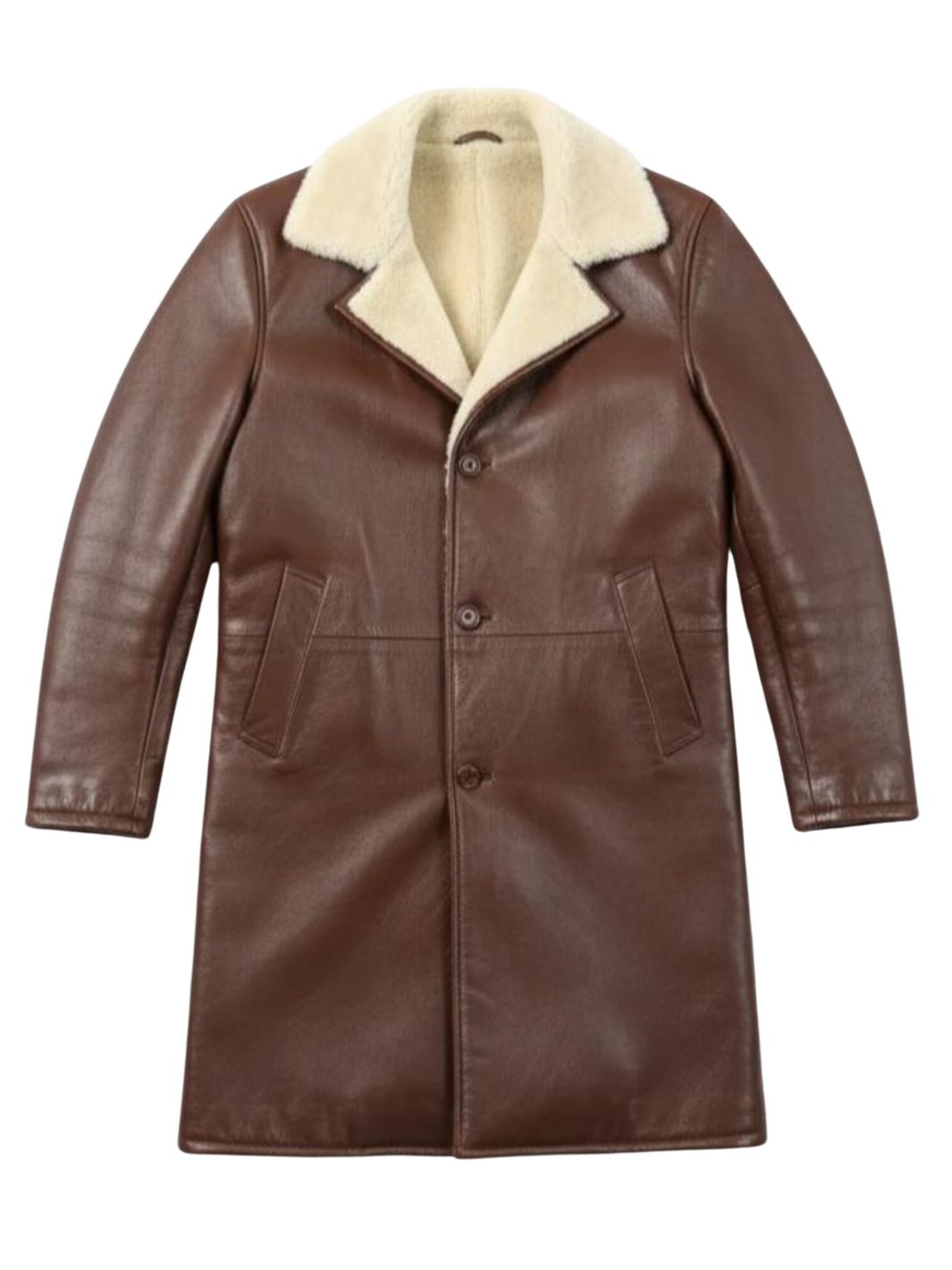 Leather Shearling Coat