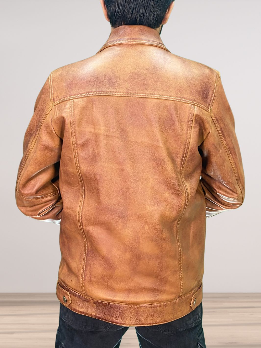 Brown Wax Trucker Jacket