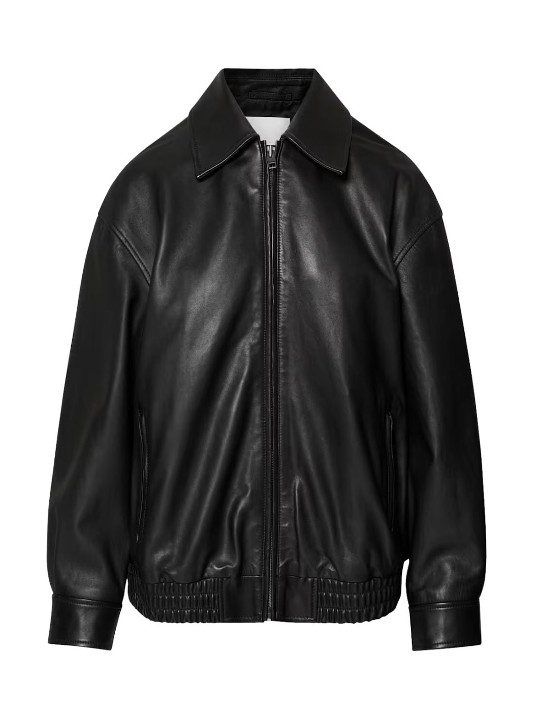 Shirt Collar Oversize Bomber Jacket