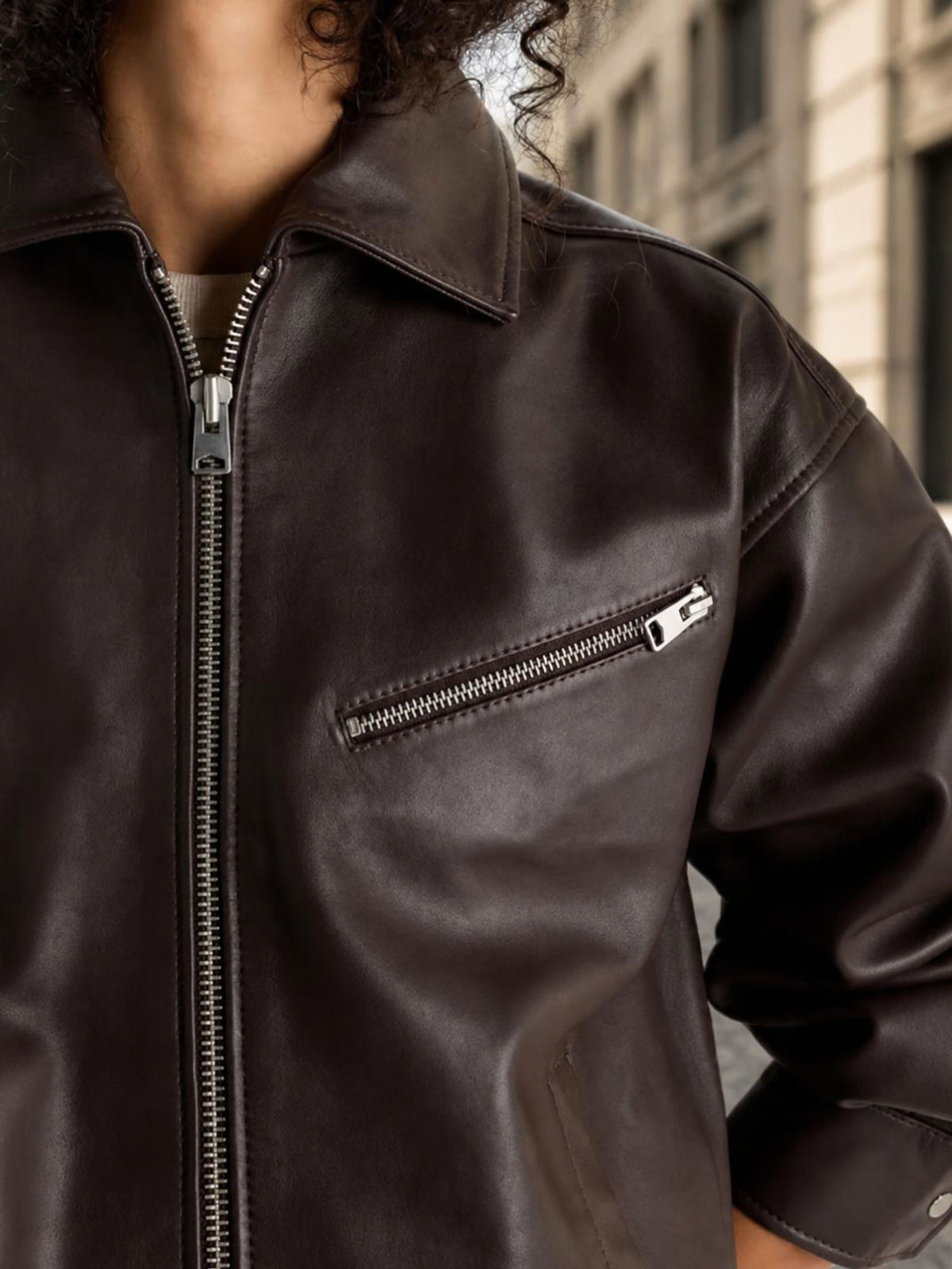 Oversized Bomber Jacket